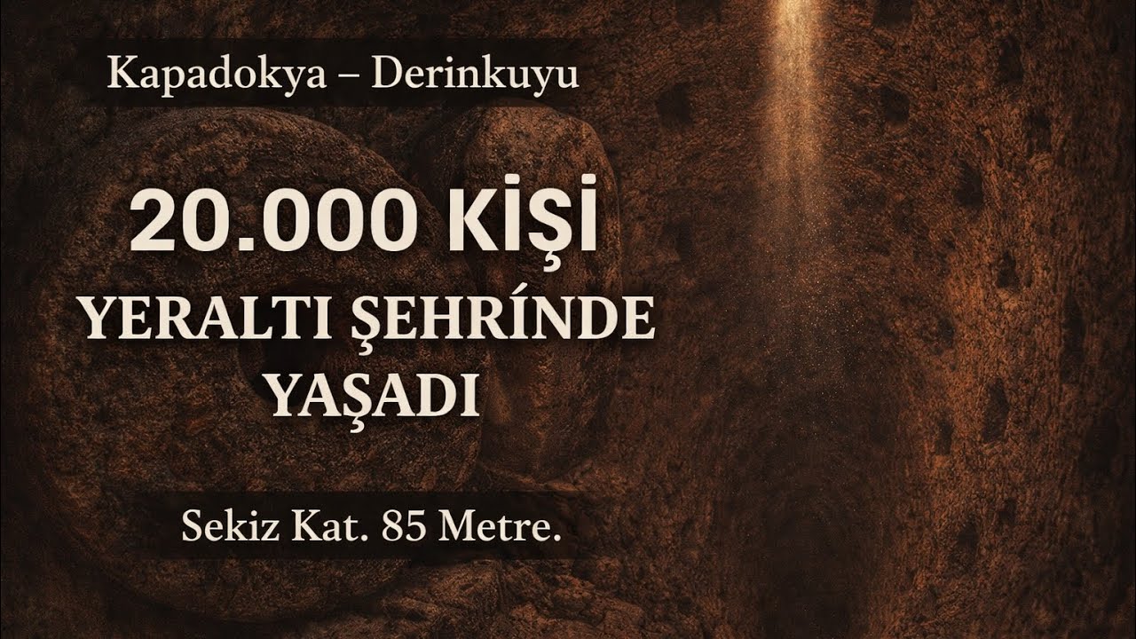 Derinkuyu: 20,000 Kişi 85 Metre Derinlikte Nasıl Yaşadı? | Yeraltı Şehri Türkiye #kapadokya