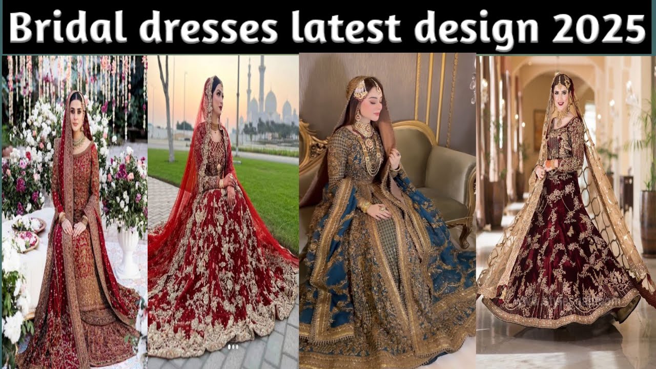 Bridal Baraat Dress Designs 2025 #Royal Red Lehenga & Heavy Embroidery designs.on Fashion.