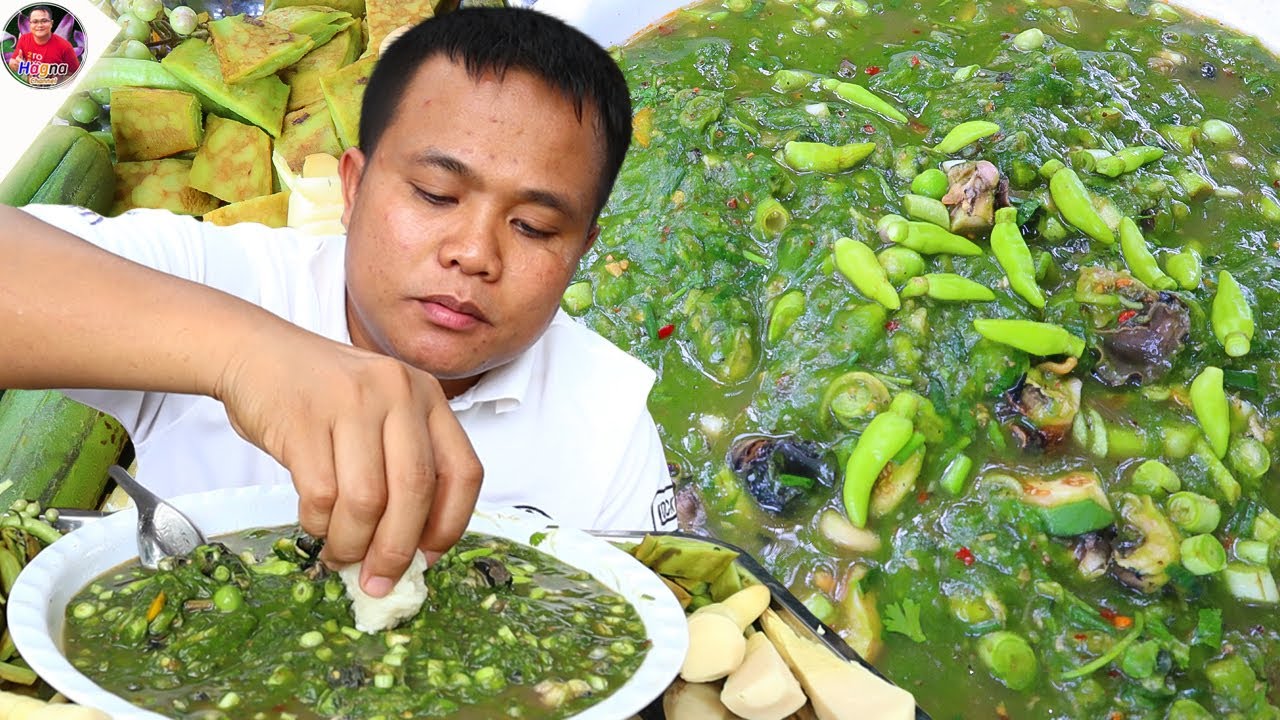 ลาบเทาหอยขม แกล้มผักลิ้นฟ้าต้มหน่อไม้สดซดนัวๆ ความแซ่บระดับห้าดาว
