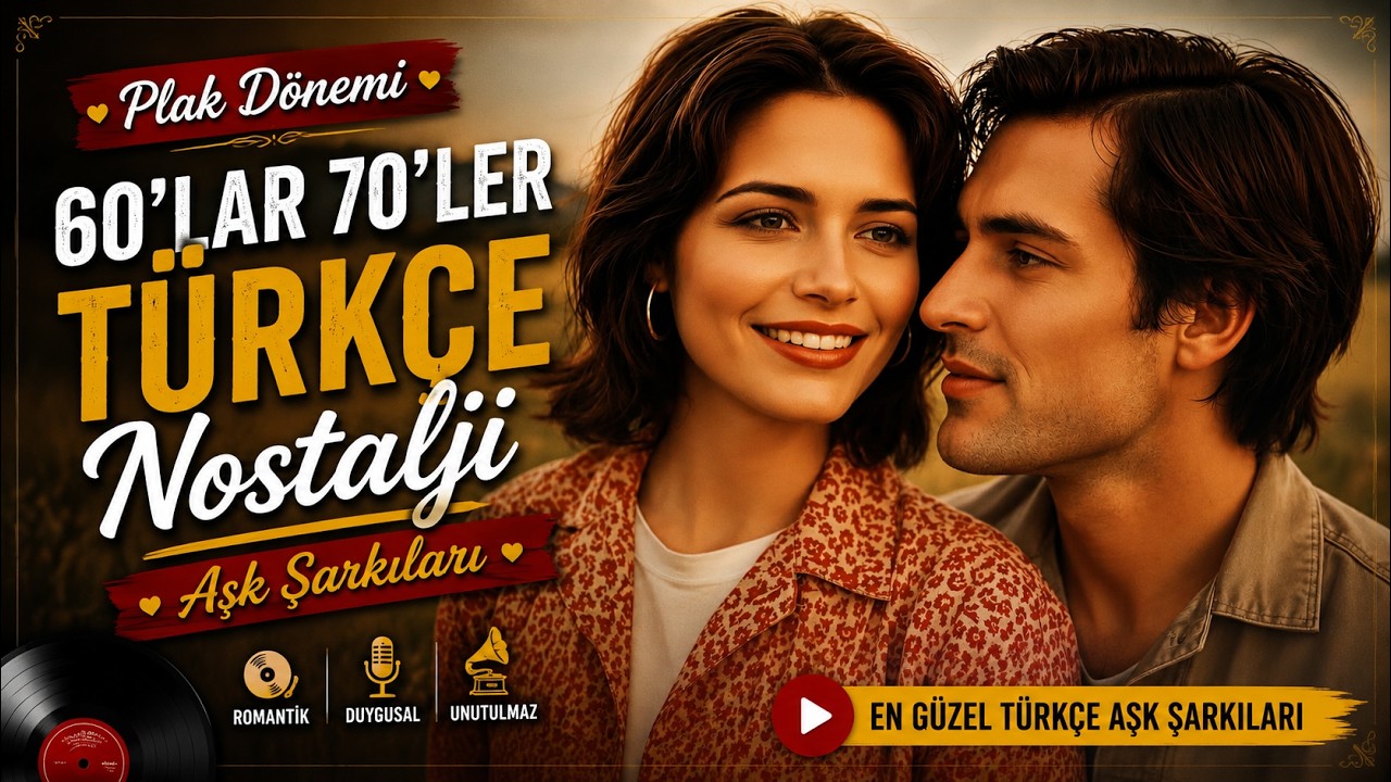 Plak Tadında Türkçe Nostaljik Şarkılar 60’lar 70’ler Romantik Müzikler