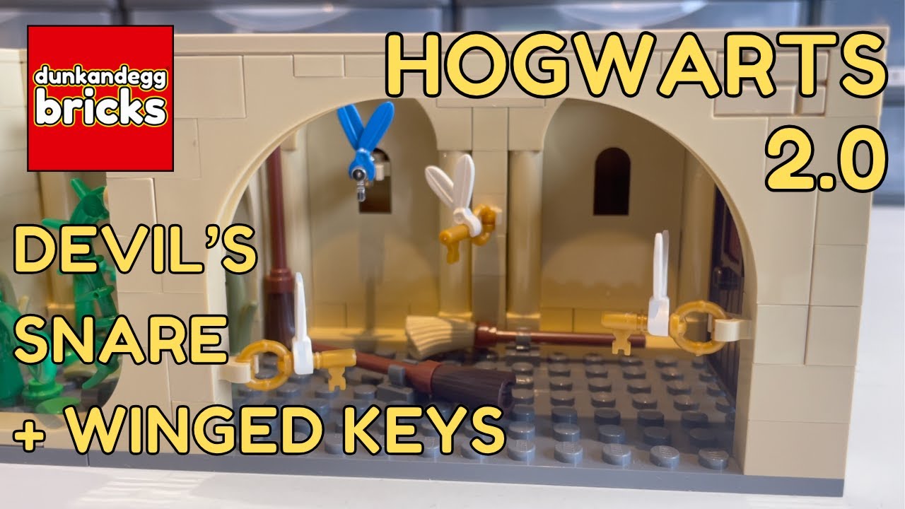 Hogwarts 2.0 - The Devils's Snare & The Winged Keys - LEGO Harry Potter Hogwarts MOC Part 74