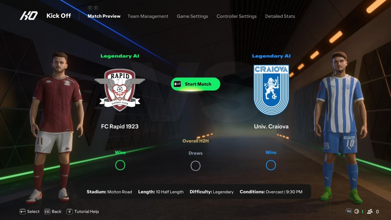 EA FC 25 | Rapid București vs Universitatea Craiova | Simulare [4K]