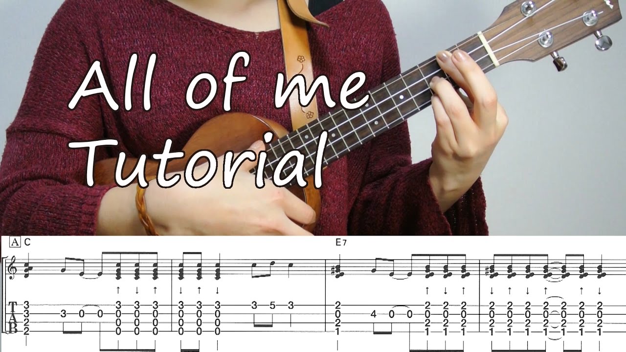 All of me - ukulele jazz tutorial