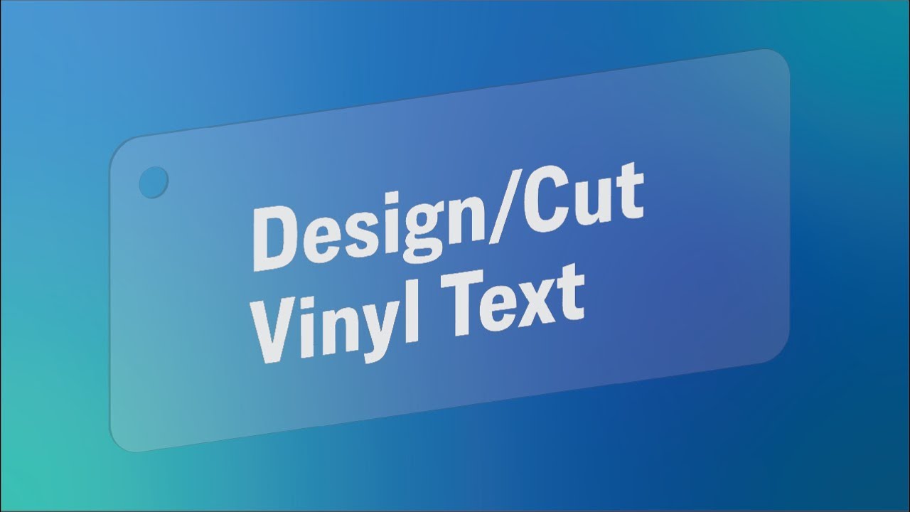 Design/Cut Vinyl for a Keychain