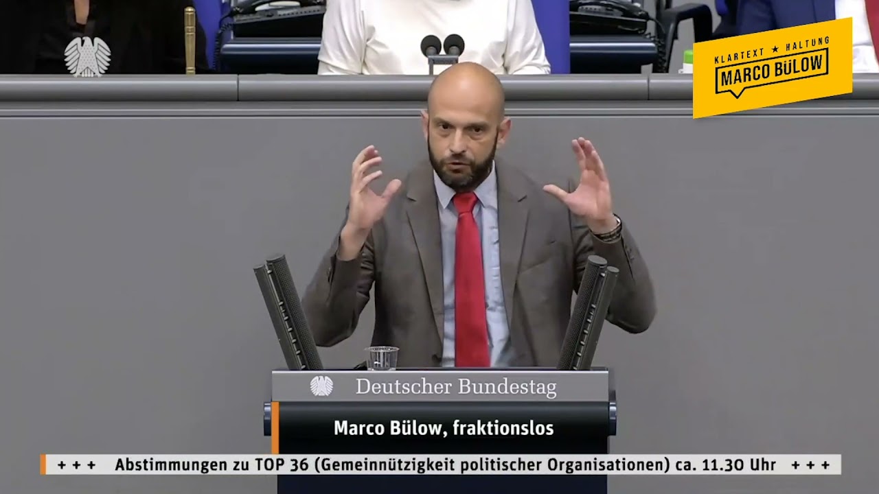 Marco Bülow - Letzte Rede vor dem #Bundestag der 19. WP