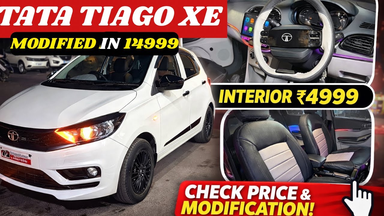2025 Tata Tiago Xe Modified With Price ✅ Tiago Modification ✅ Tata Tiago Genuine Accessories ✅