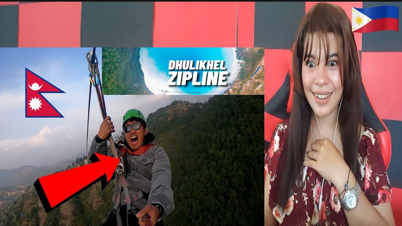 Filipino React On World Highest Zipline ||DHULIKHEL ZIPLINE || SuperMan Zipline- Nepal🇳🇵