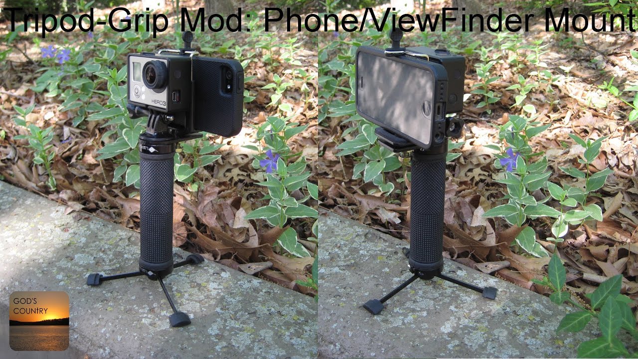 GoPro Tripod Grip Modification - Mount Your Phone as a Viewfinder