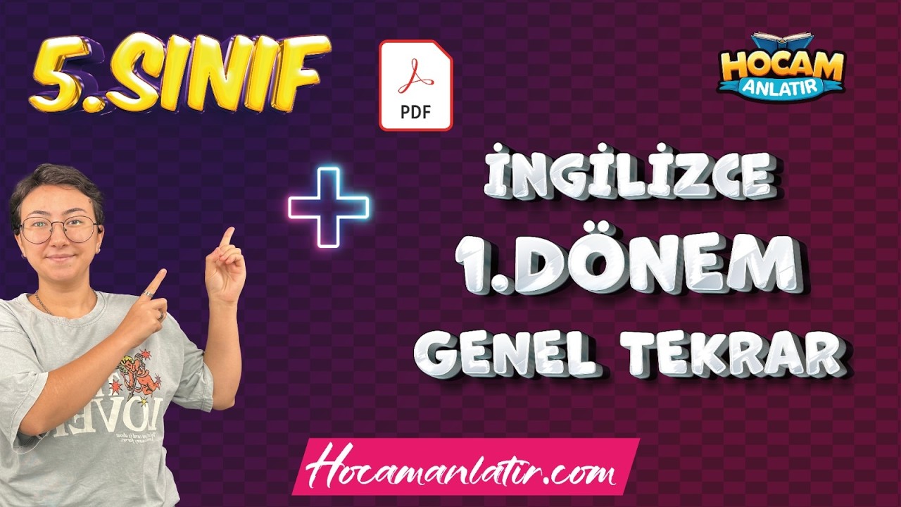 5. Sınıf İngilizce 1. Dönem Genel Tekrarı #5sınıf #2026