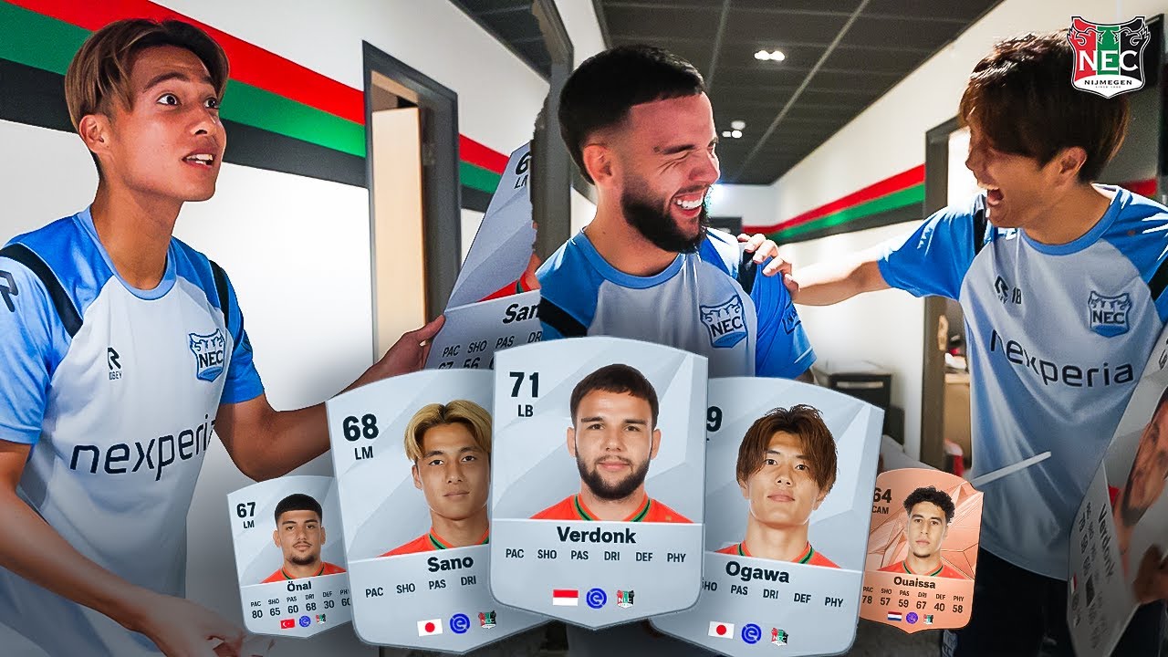 N.E.C.'ers raden en beoordelen EA FC-ratings