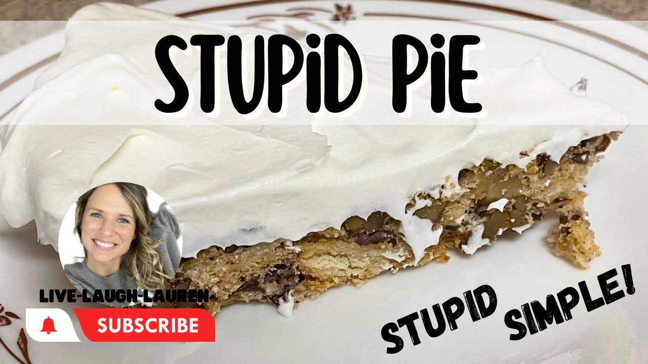 Stupid Pie is Stupid Simple to Make! Also known as Miracle Pie, Cracker Pie, or Pecan Delight!