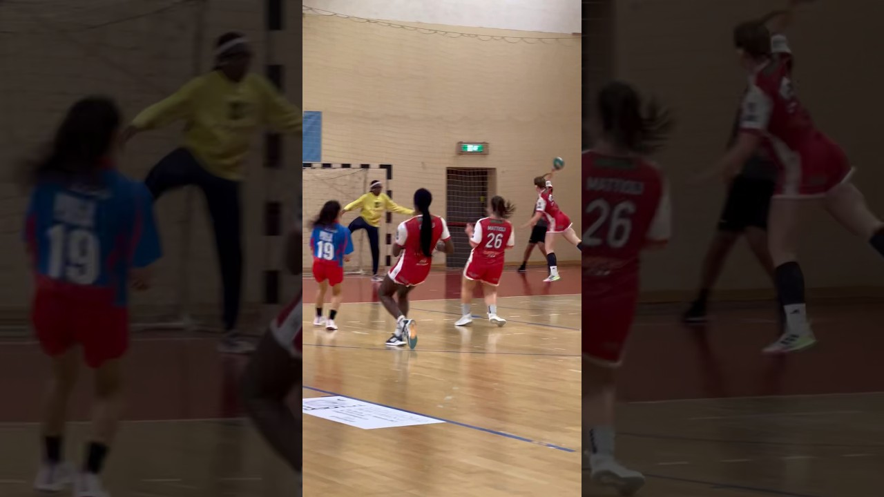 1 vs 1 threat 🔵🔴🤾&zwj;♀️ #handball #pallamano #sport #handballplayer #goalkeeper #trend #topplays