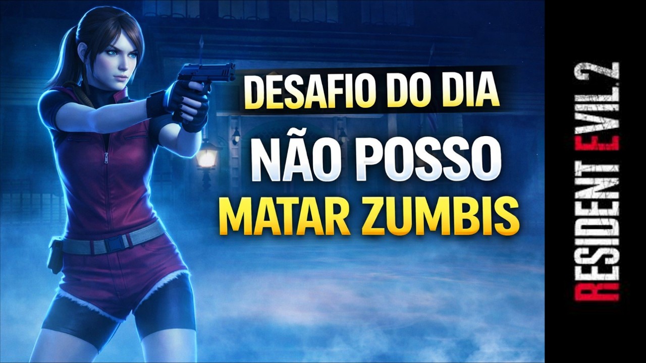 NÃO POSSO ELIMINAR  ZUMBIS - RESIDENT EVIL 2 CLÁSSICO - VERSÃO PC - DESAFIO DO DIA