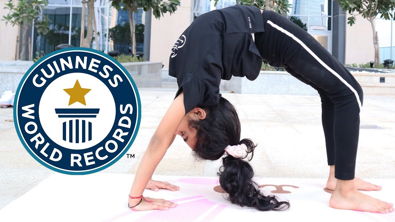 World's youngest yoga teacher shows poses for beginners | Guinness World Records