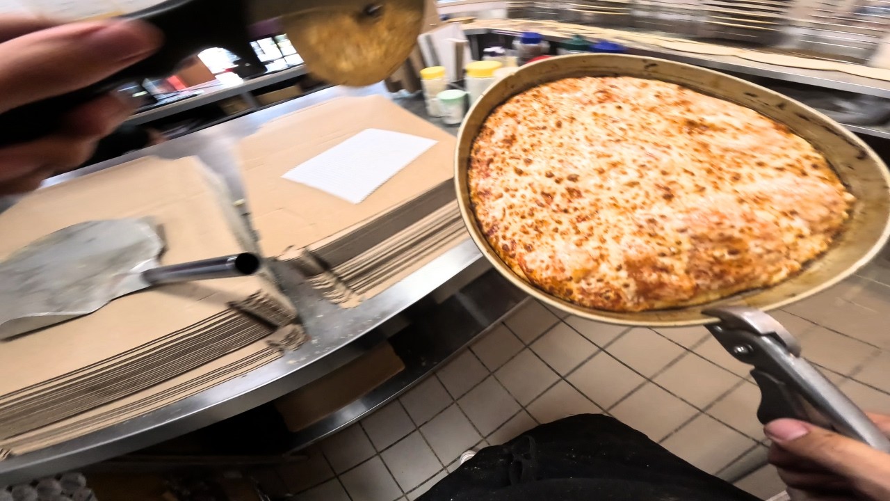 POV: 40 Minutes of Domino's Pizza Slicing