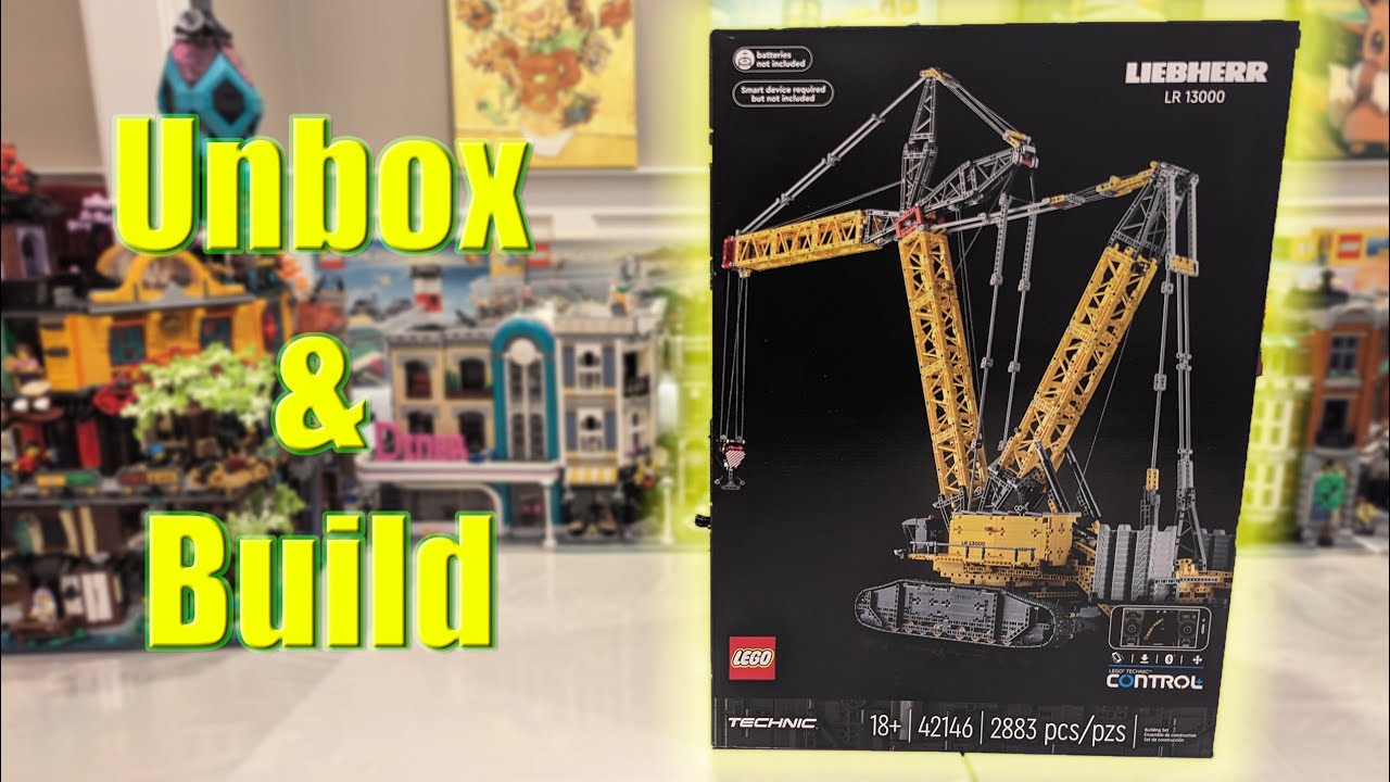 LEGO 42146 Liebherr Crawler Crane LR 13000 - Unbox & Build