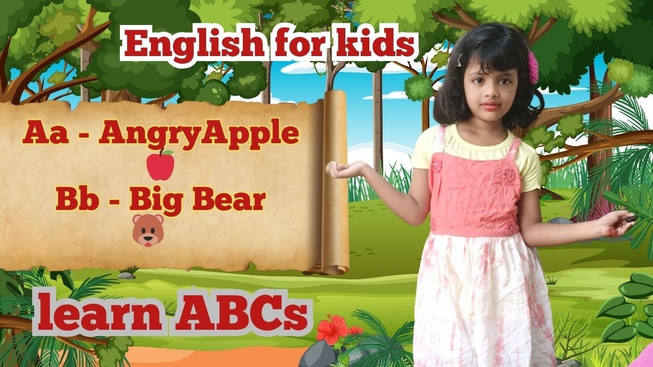 Learn ABC with Fun Words 🌈 | Aa - Angry Apple & Bb - Big Bear | Kids English | Mawas World