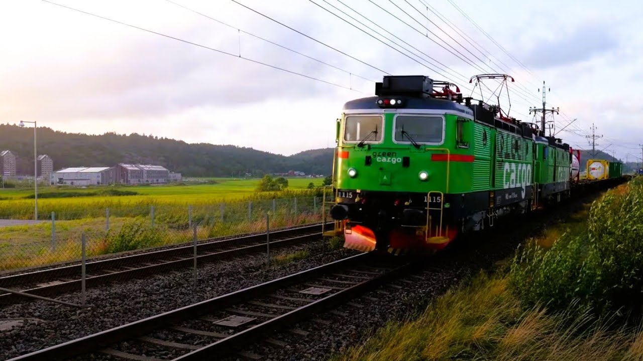 Tågsommar runt Hede Station i Kungsbacka