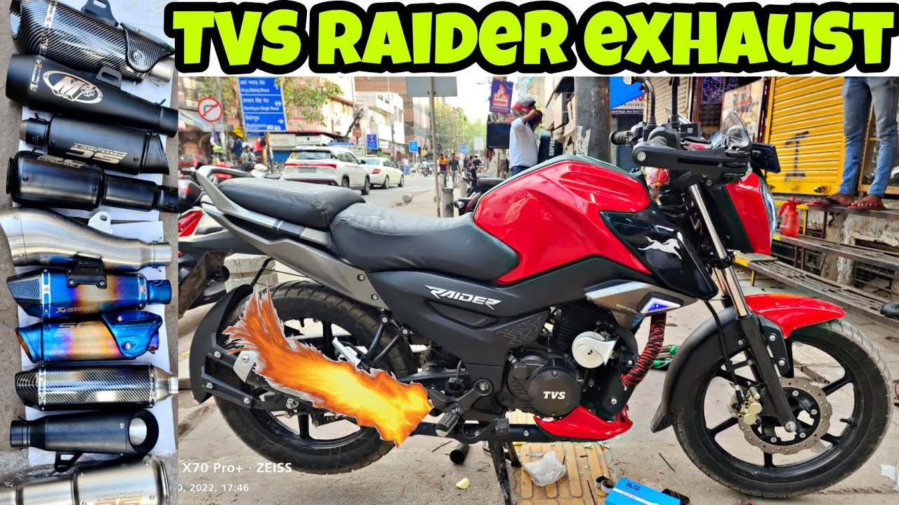TVS Raider 125 best exhaust | TVS Raider 125 modified accessories