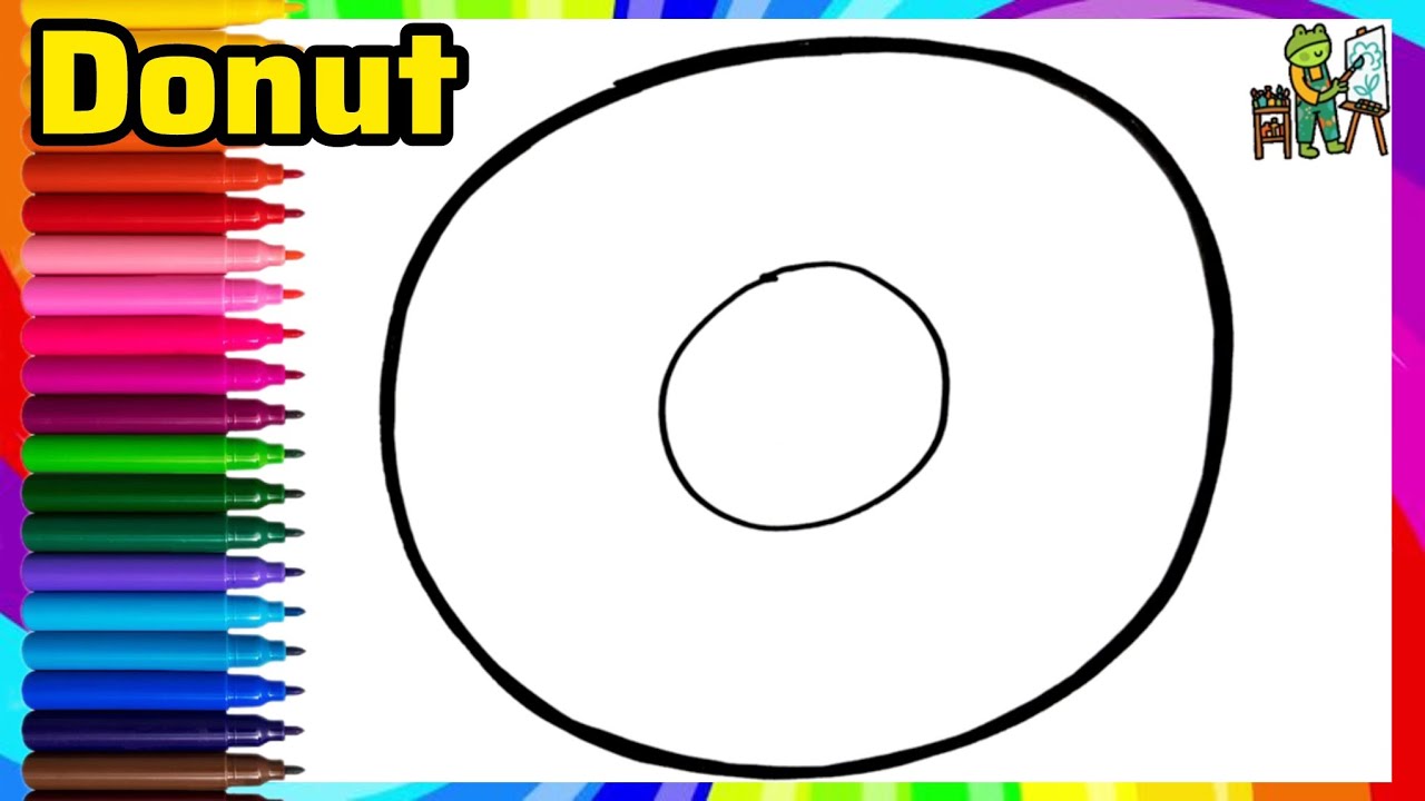 How To Draw A Donut For Toddlers | Donut Drawing | Drawing For Kids (2026)