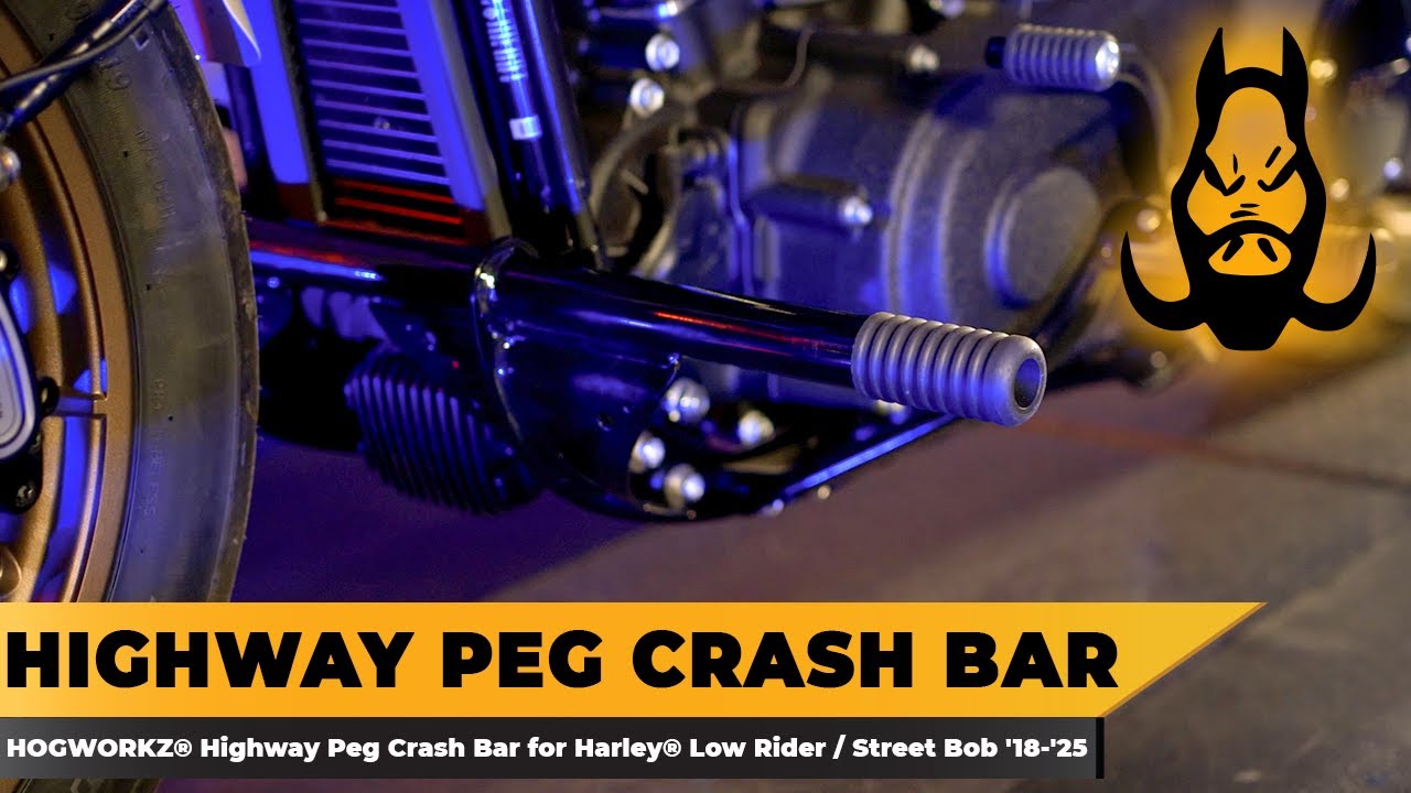 HOGWORKZ® Highway Peg Crash Bar Install for Harley® Softail (fits '18 to current)