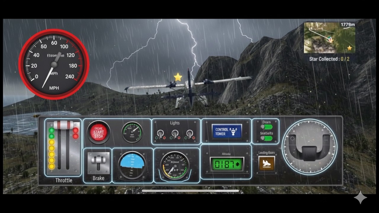Airplane Pro – Flight Simulator | EXTREME! Mission Impossible Part 2 🏔️🆘 | Mobile Gameplay🏁