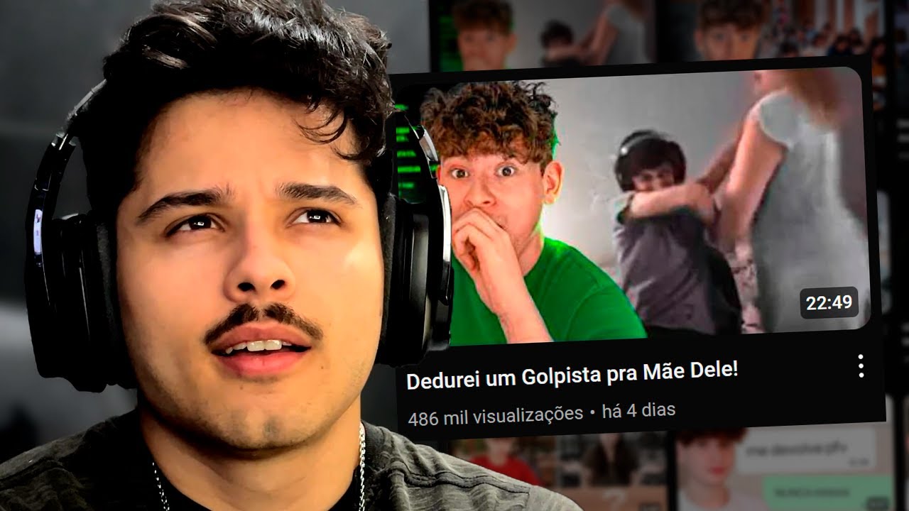 golpista apanhando da mãe ao vivo