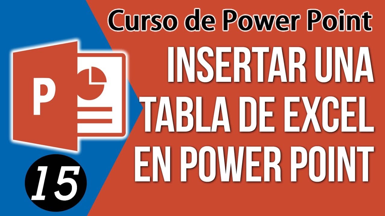 Como Insertar una TABLA de Excel en PowerPoint