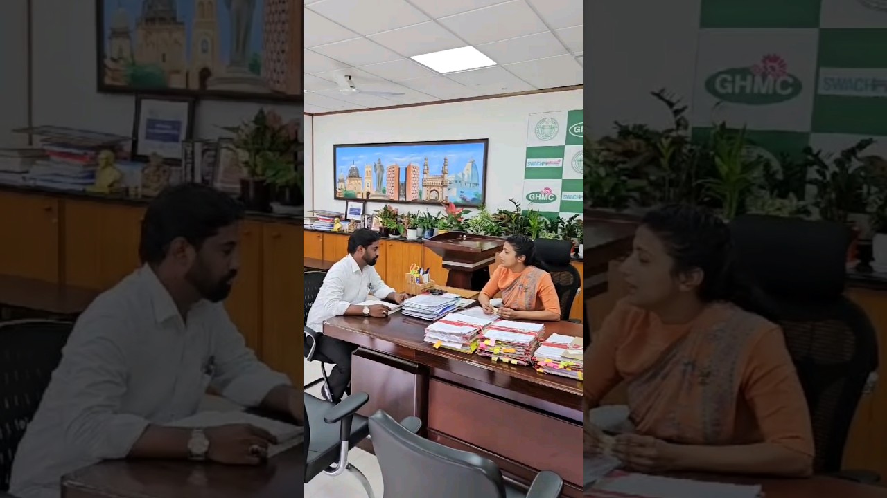 𝐌𝐨𝐡𝐚𝐦𝐦𝐞𝐝 𝐑𝐚𝐬𝐡𝐞𝐝 𝐅𝐚𝐫𝐚𝐳𝐮𝐝𝐝𝐢𝐧 Met Commissioner GHMC Amrapali Kata IAS Development Shaikpet.