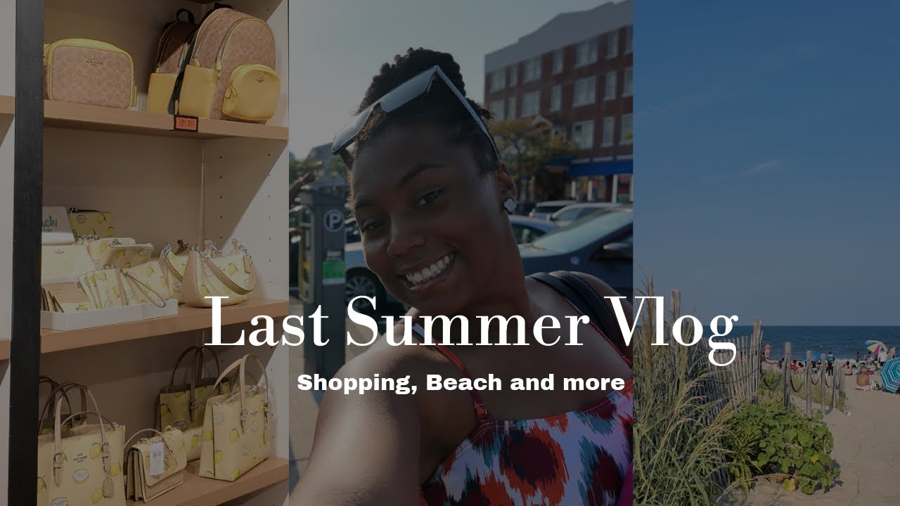 My Last Summer Vlog 🌞 | Coach Outlet, Swedish Candy & Beach Day
