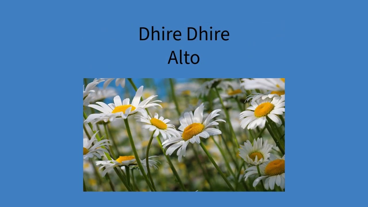 Dhire Dhire - Alto Practice, SATB Reena Esmail