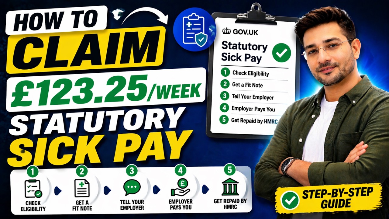 How to Claim Statutory Sick Pay UK 2026 | Who Qualifies for SSP &pound;123.25 Per Week