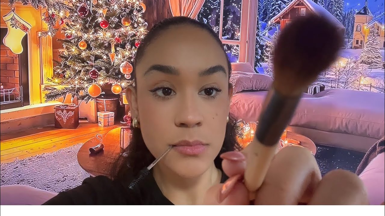 Doing your Thanksgiving Makeup | ASMR semi Inauble 