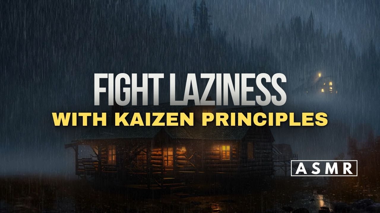 [ASMR] Fight Laziness with Kaizen Principles | Sleep Talk Down With Rain Sound Ambient