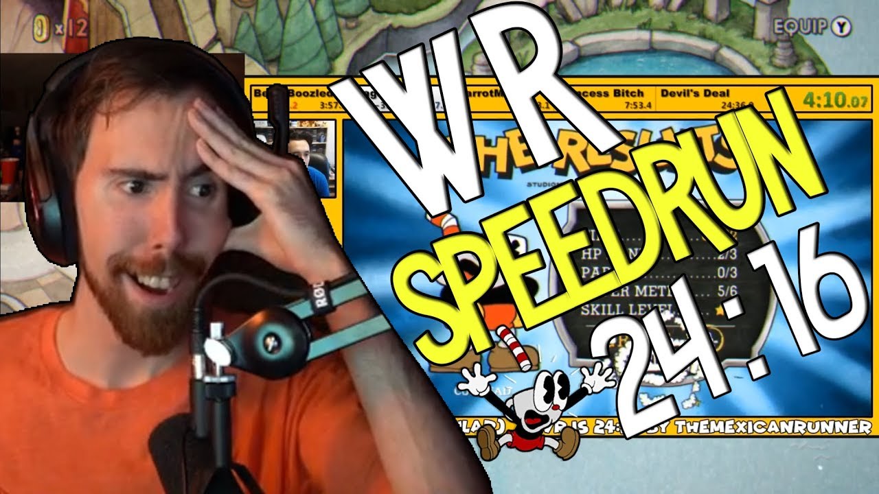 Asmongold Reacts to Cuphead Speedrun Any% (Regular) in 24:16 by TheMexicanRunner
