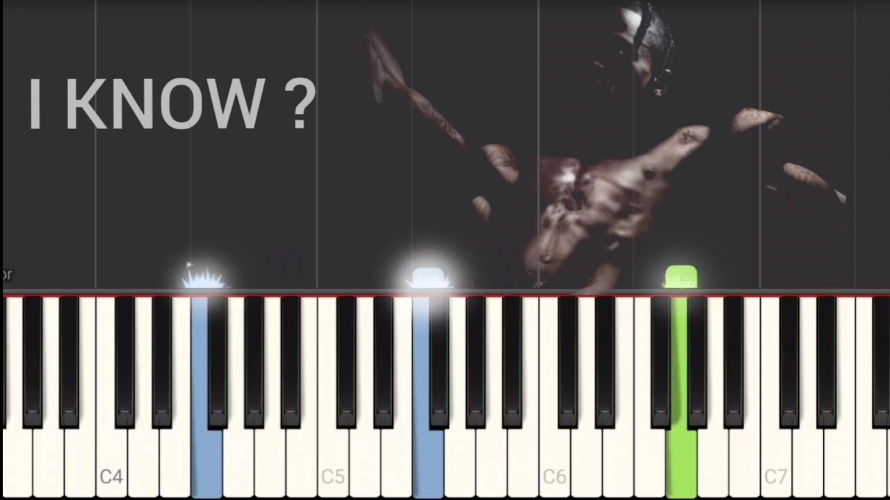Travis Scott - I KNOW ? | Piano tutorial