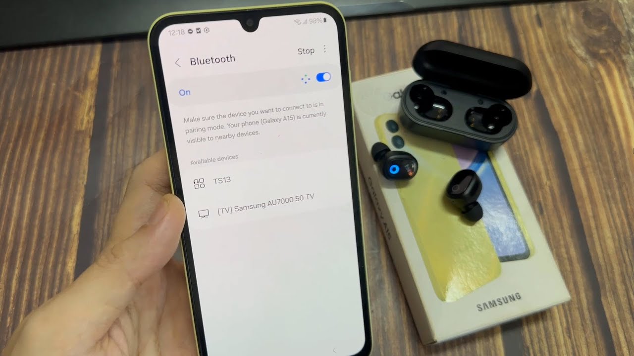 Samsung Galaxy A15: как подключить Bluetooth-наушники (вкладыши)