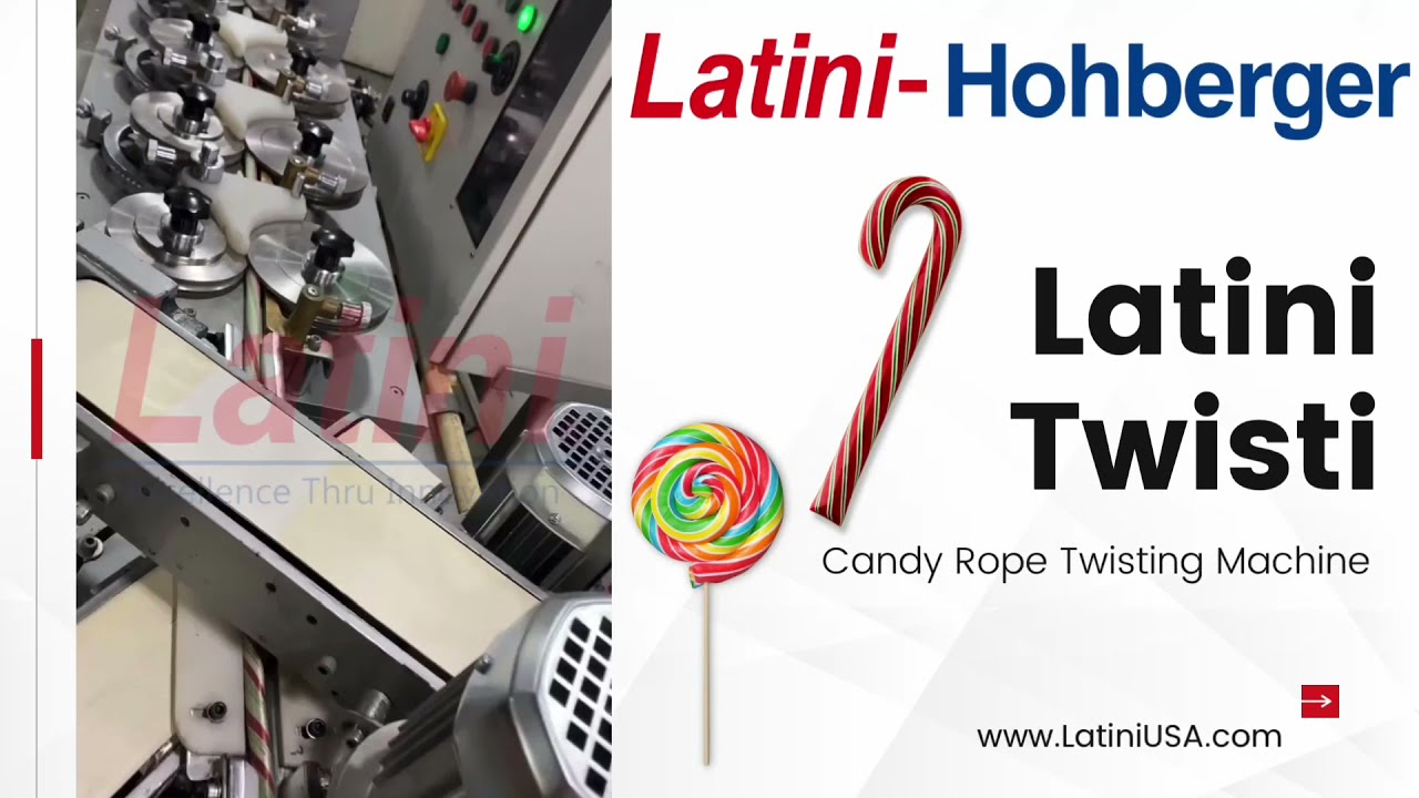 Candy Cane Making Machine | Latini-Twisti | High-Speed Rope Twisting & Swirl Lollipop | LatiniUSA