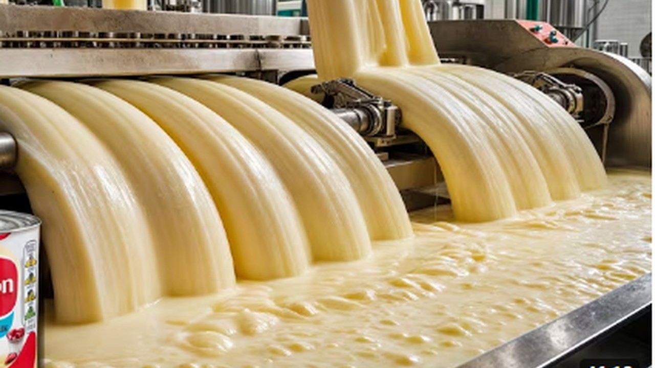 How Condensed Milk Is Made 🥛 | Inside Factory Manufacturing Process#CondensedMilk#FactoryProcess