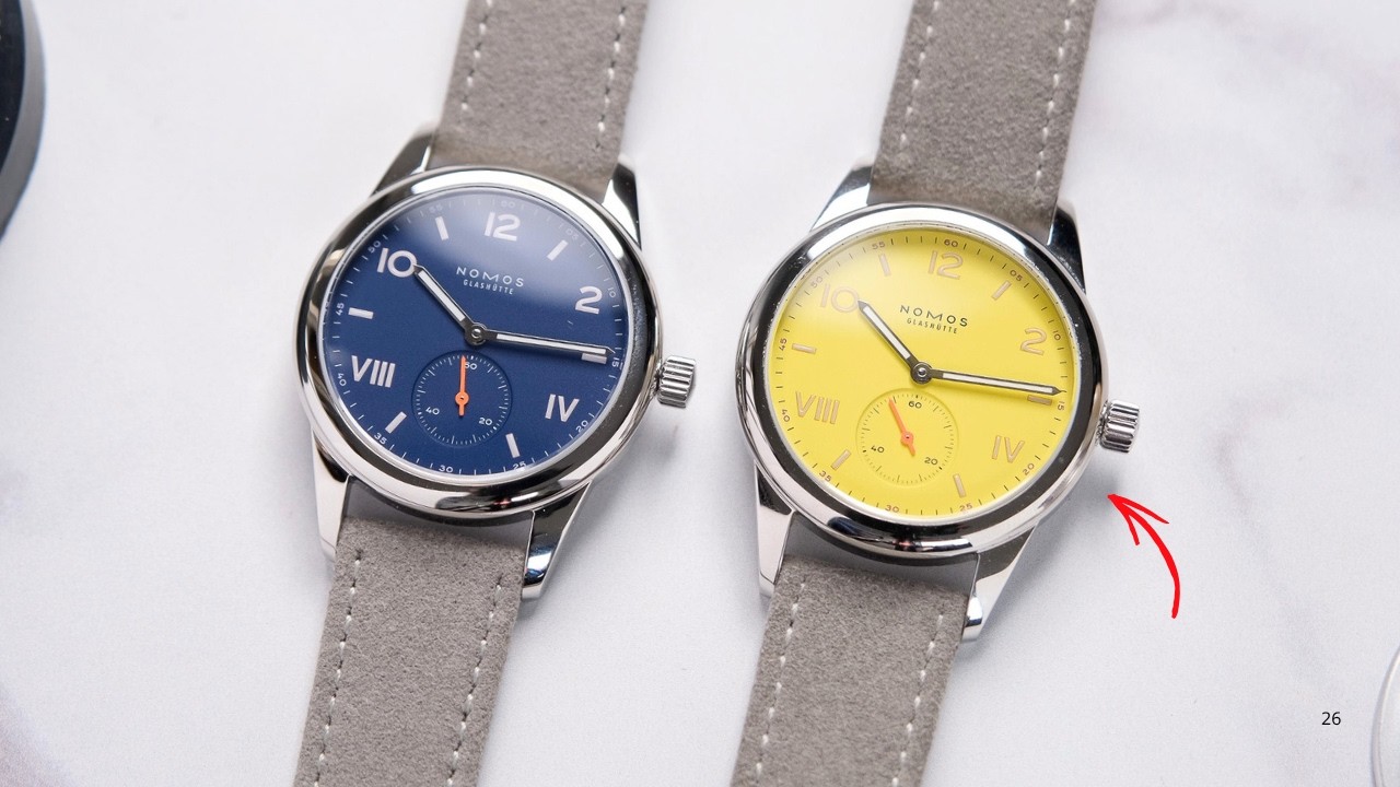 NOMOS made me want a yellow watch? Club Campus Starlight & Night Sky