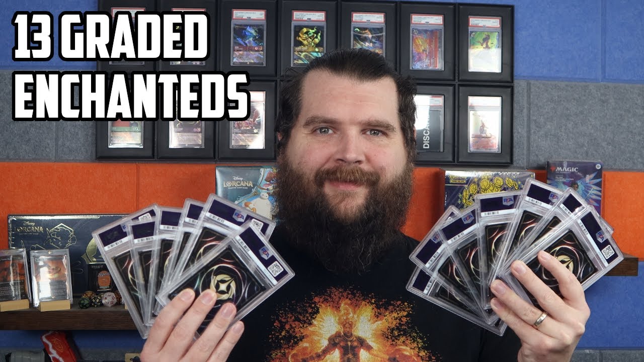 I Sent 13 ENCHANTED Lorcana Cards to PSA… THE GRADES ARE INSANE! 🤯🤣