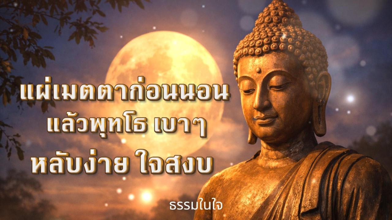 แผ่เมตตาก่อนนอน แล้วพุทโธเบาๆ หลับง่าย ใจสงบ