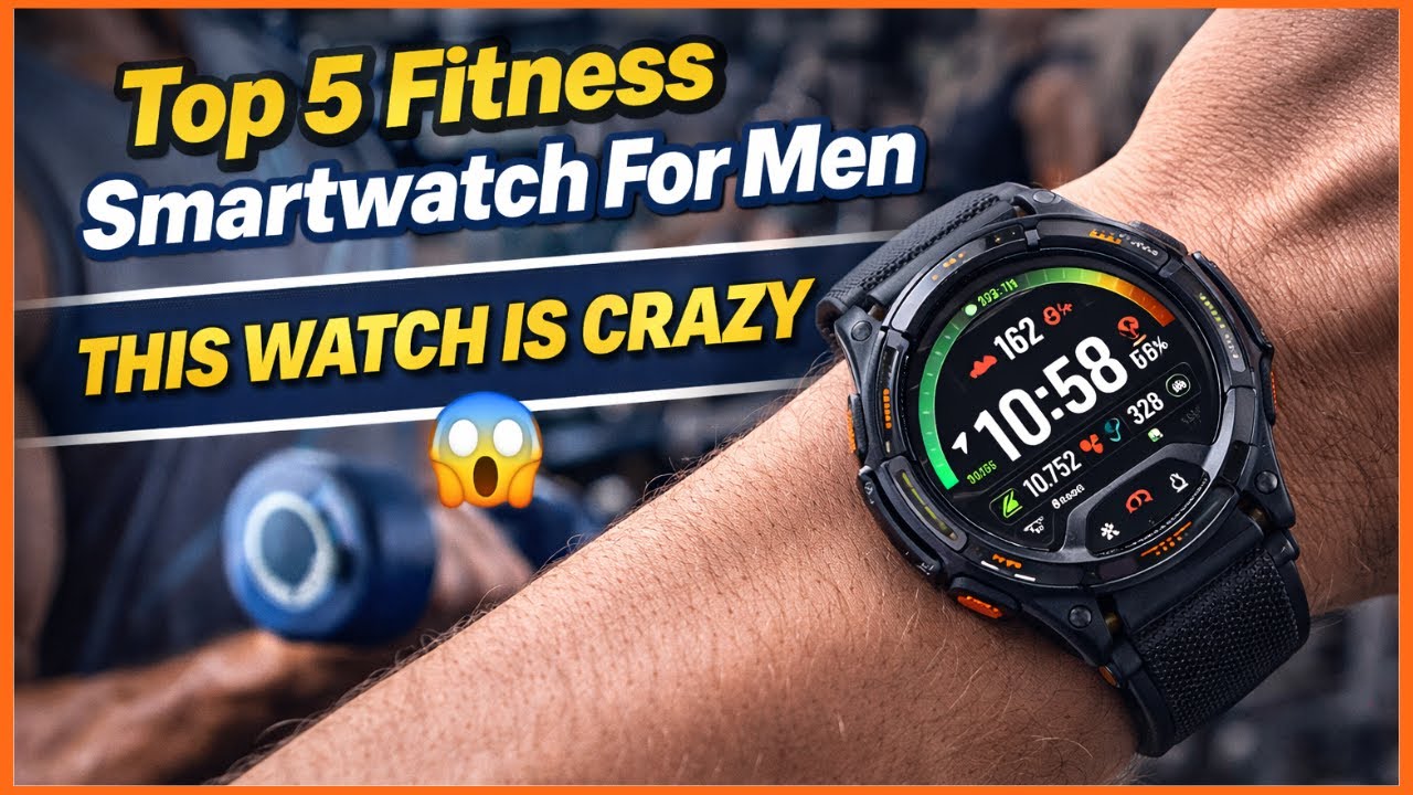 ✅ Топ-5 лучших фитнес-смарт-часов для мужчин 2026 года ⌚🔥 | Лучшие варианты для спортзала, здоров...