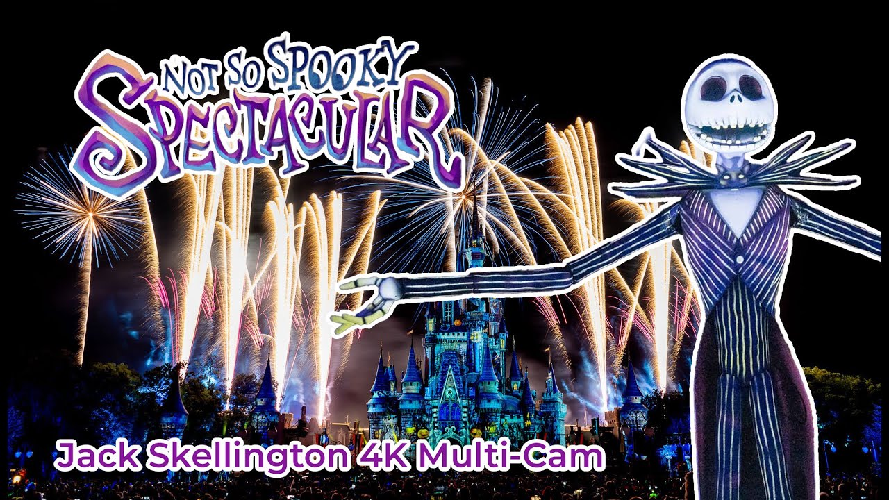 Disney's Not-So-Spooky Spectacular Fireworks Show 2025 | Jack Skellington Multi-Cam 4K
