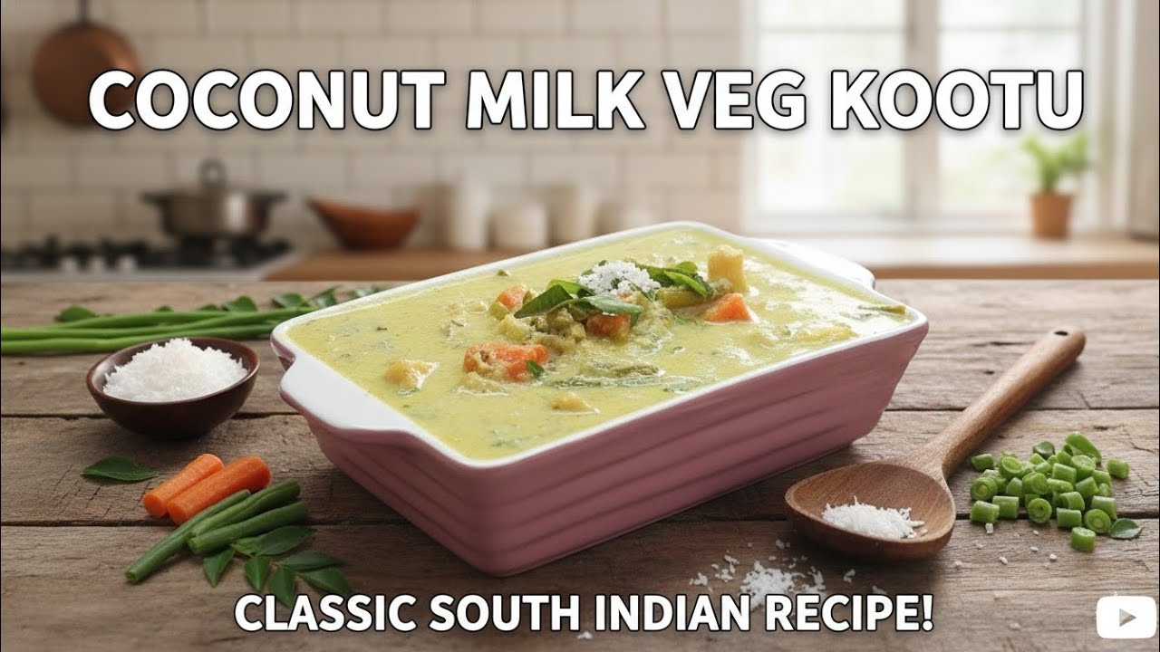 Coconut milk Veg Kootu | Classic South Indian Dish | Tendery and Mouthwatering