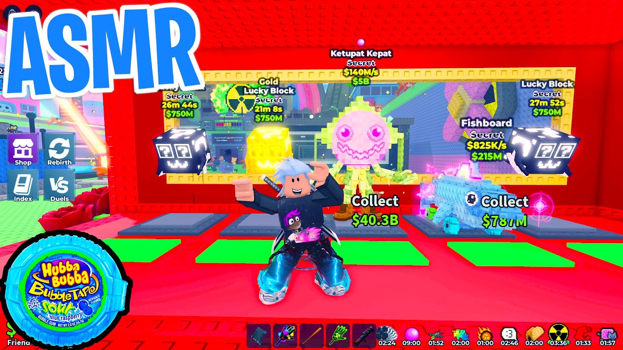 ASMR Roblox Steal a Brainrot Event Admin Abuse Ketupat Kepat 😴 Gum Chewing 🎮🎧 Controller Sounds 💤