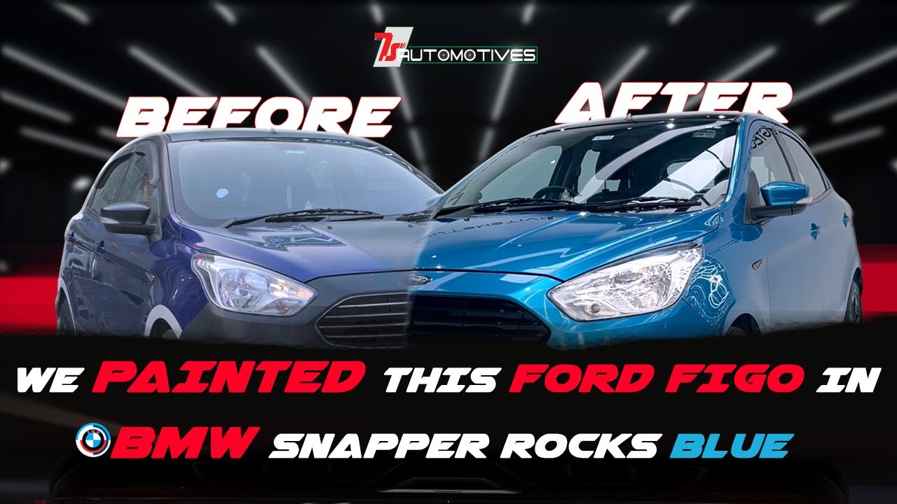 Ford Figo gets Painted in BMW's Colour Scheme.