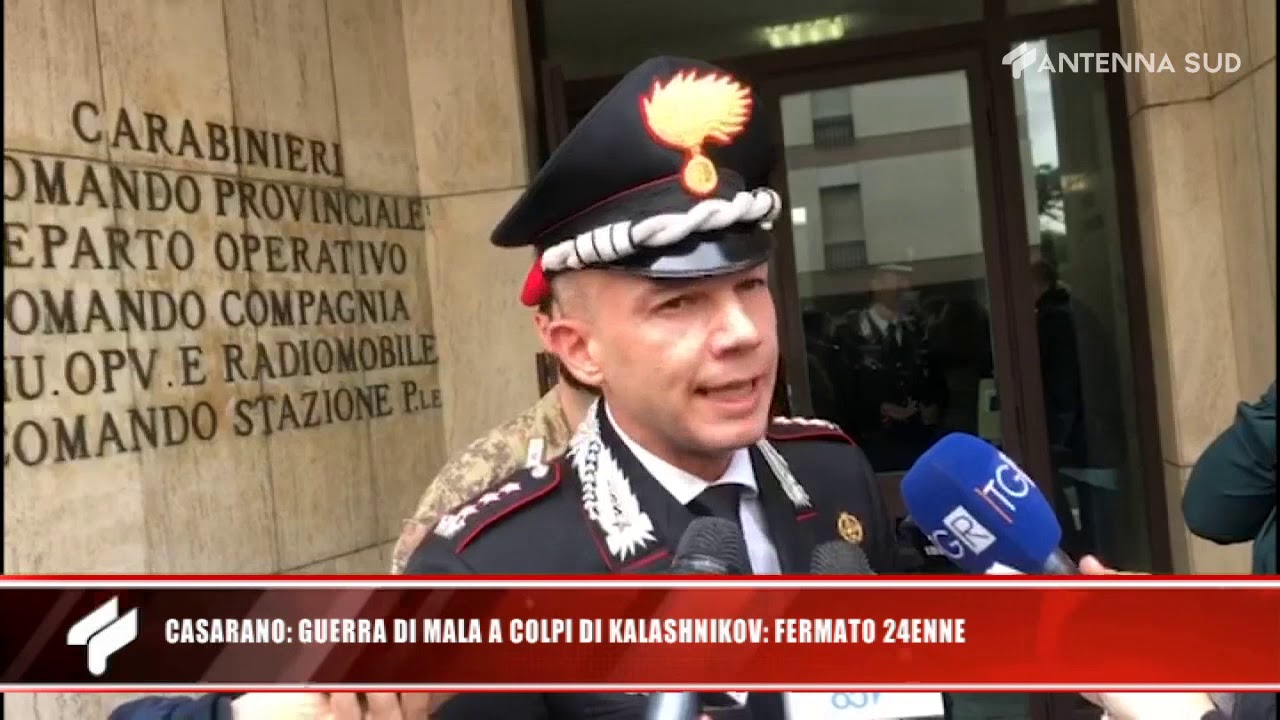 3 novembre 2019 - Casarano, guerra di mala a colpi di kalashnikov: fermato 24enne