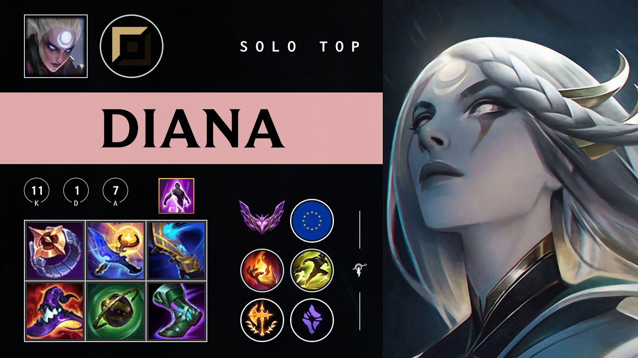 Diana Top vs Teemo - EUW Master Patch 26.03