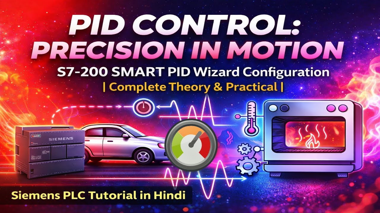 S7-200 SMART PID Wizard Configuration | Complete Theory & Practical | Siemens PLC Tutorial in Hindi